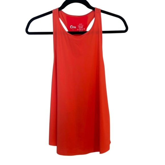 ZYIA Active Double Racer Tank- Coral Athletic Tank- Size Large - Picture 6 of 12